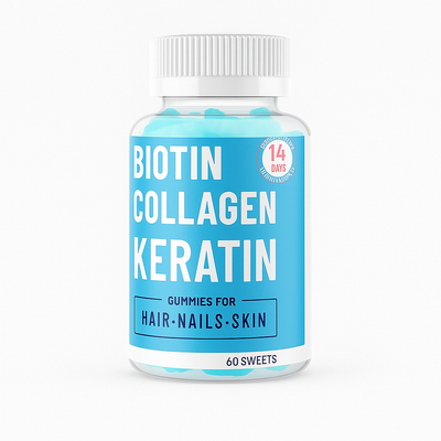 Hair Nail & Skin Biotin Collagen Gummies